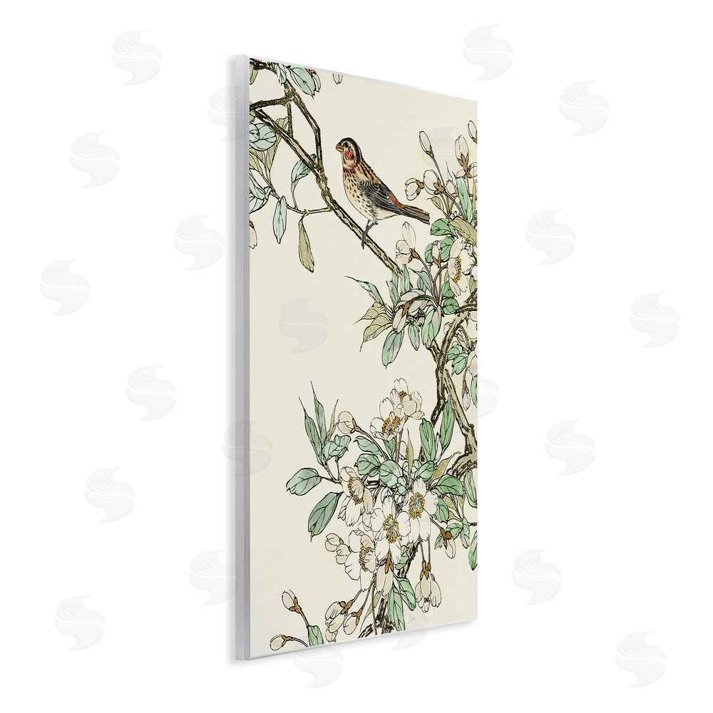 Nan Traditional Dogwood & Bird Wall Plaque Art Print