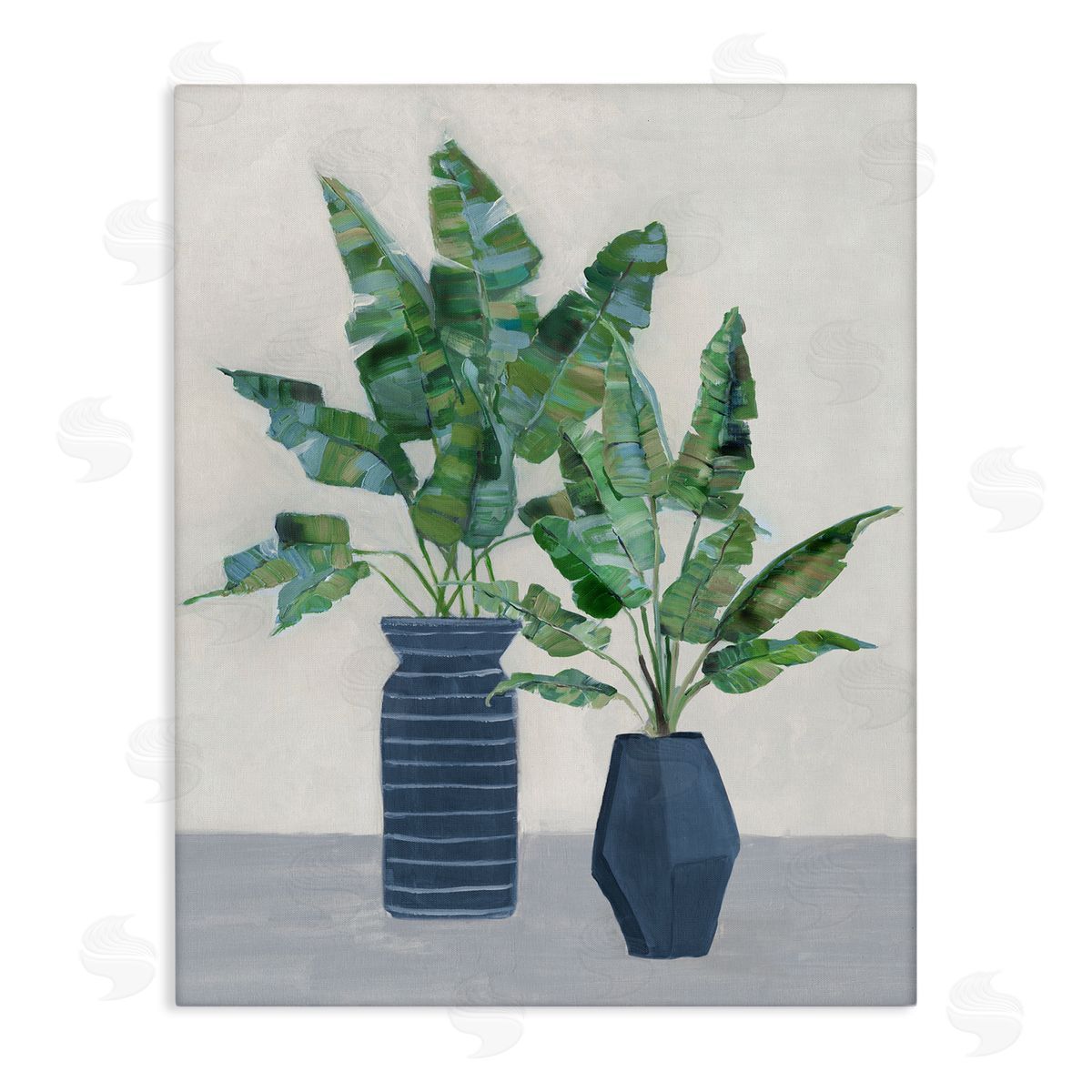 Sally Swatland Plant Bouquets Still Life Stretched Canvas Wall Art Print