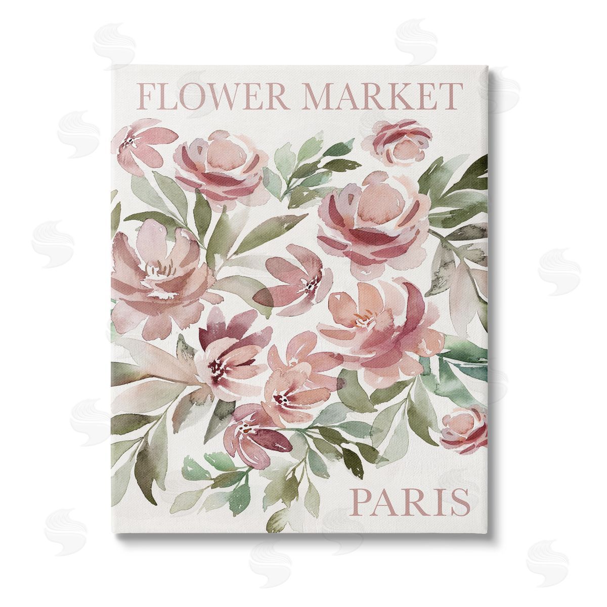 Kristen Brockmon Paris Flower Market Stretched Canvas Wall Art Print