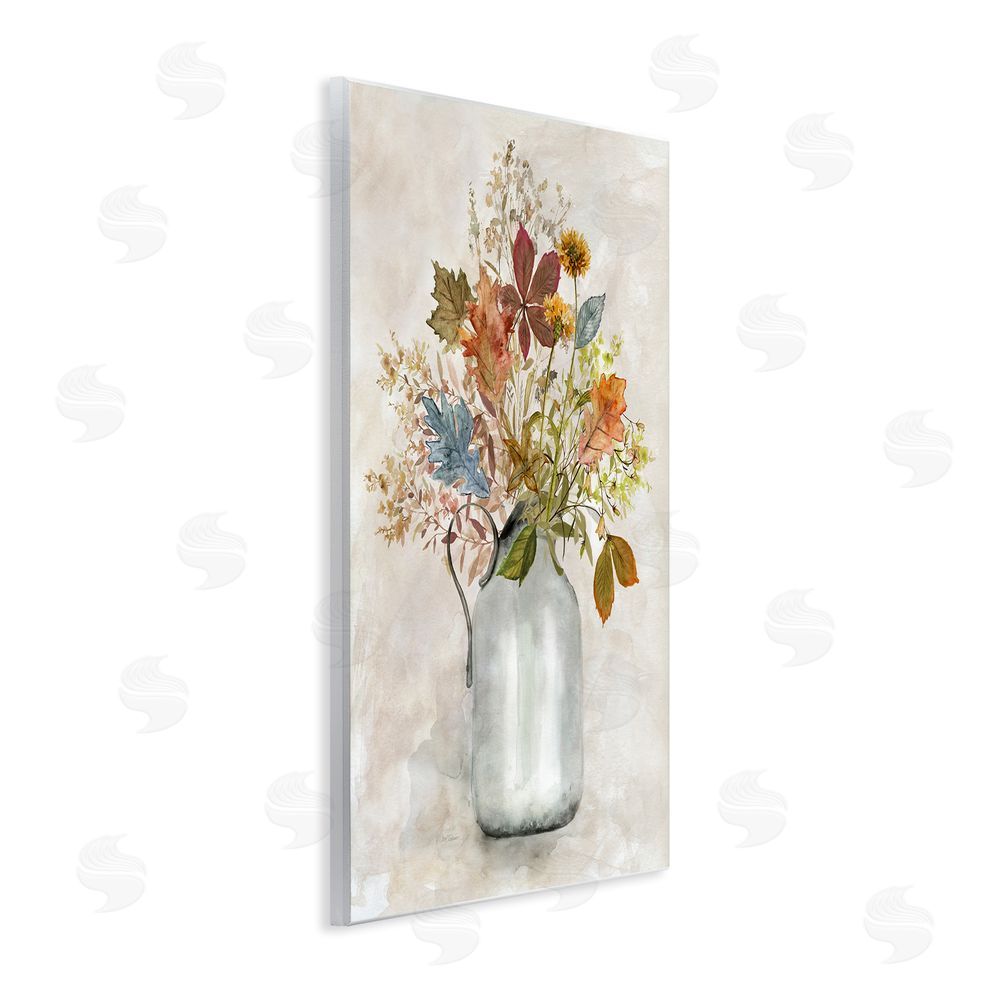 Carol Robinson Autumn Florals in Jug Wall Plaque Art Print