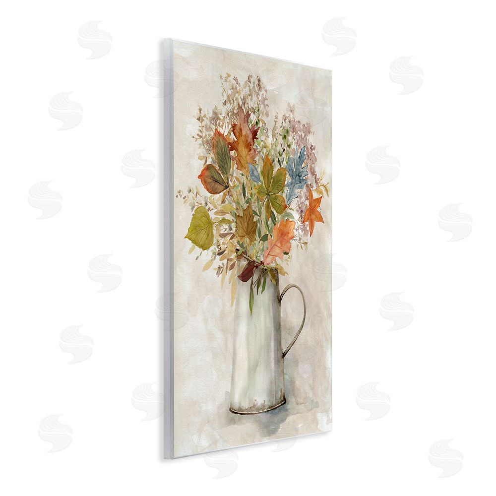 Carol Robinson Fall Florals Country Jug Wall Plaque Art Print