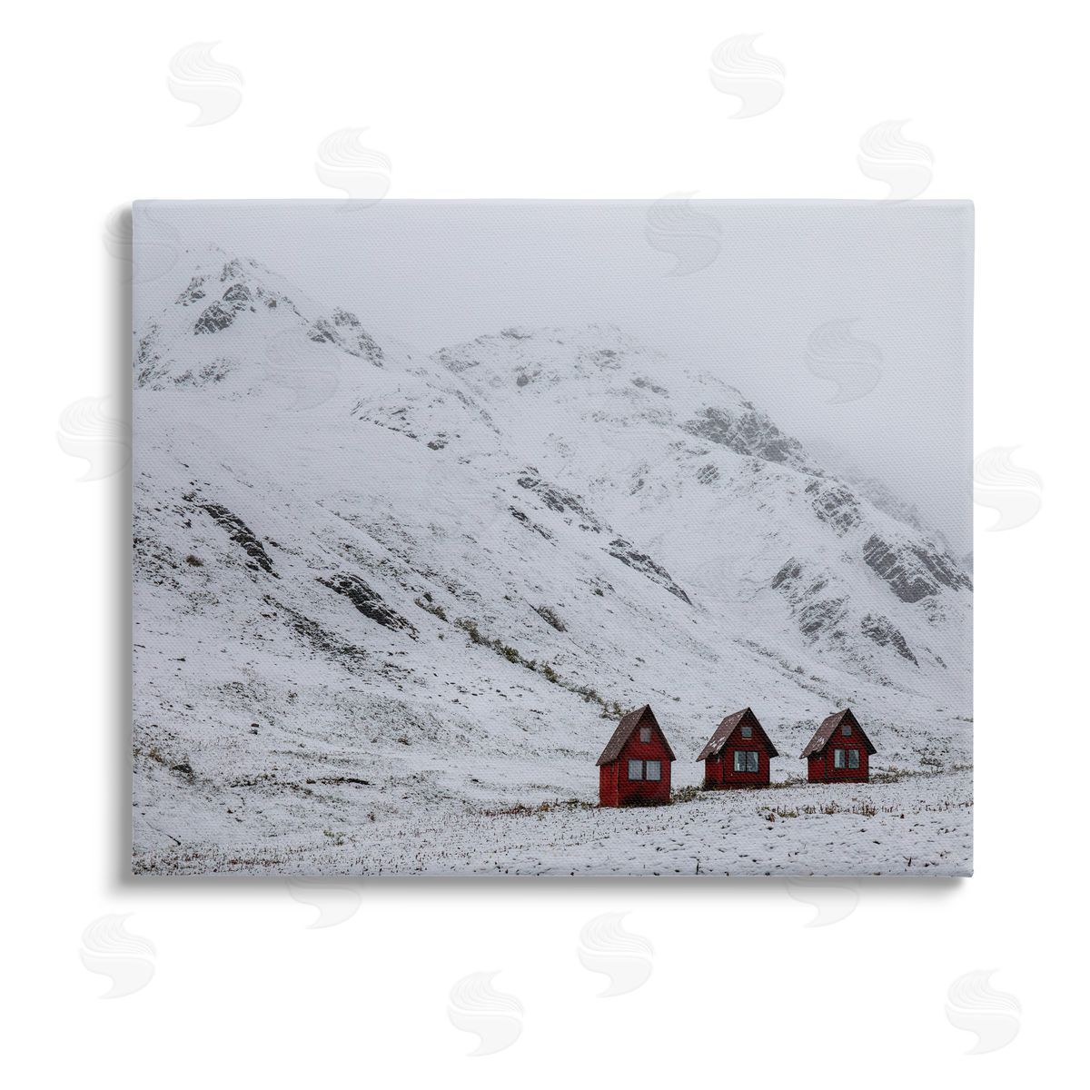 Daniel Sproul Snowy Mountain Pass Stretched Canvas Wall Art Print