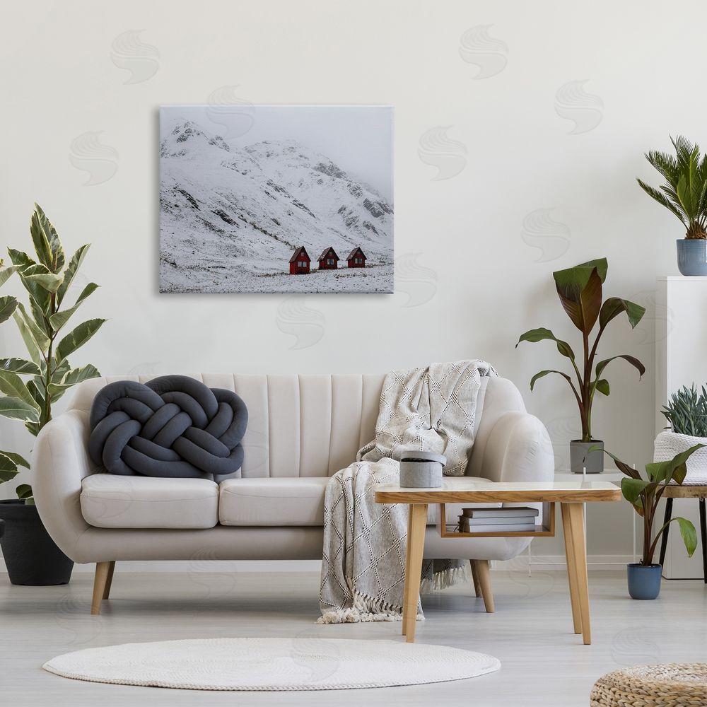 Daniel Sproul Snowy Mountain Pass Canvas Wall Art Print in Room