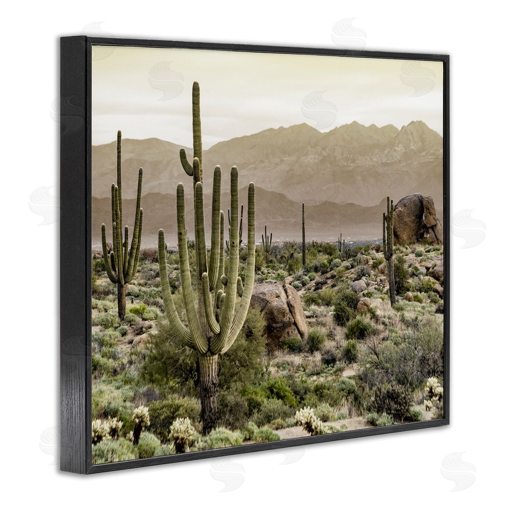 Kim Allen Rocky Desert Landscape Black Framed Giclee Wall Art Print