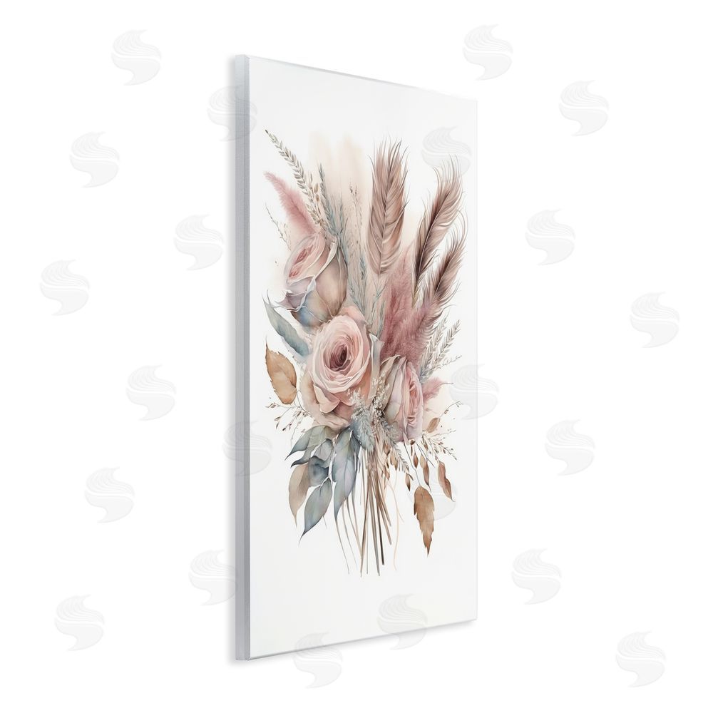 LSR Design Studio Soft Pink Rose Bundle Wall Plaque Art Print