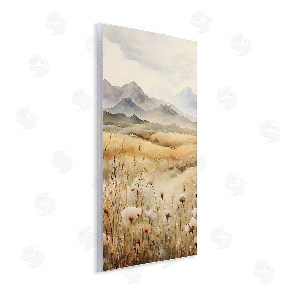 Petal Prints Design Soft Mountainside Meadow Wall Plaque Art Print