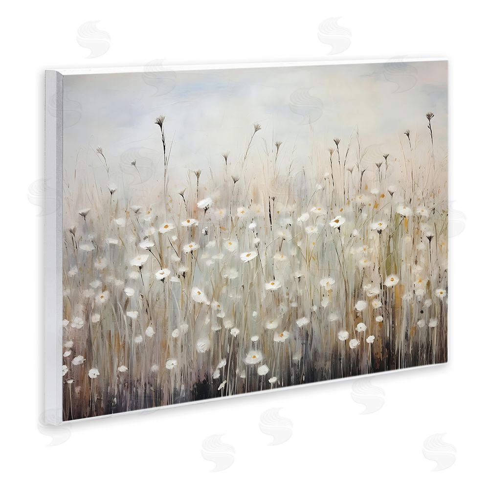 Petal Prints Design Abstract Speckled Flowers Wall Plaque Art Print