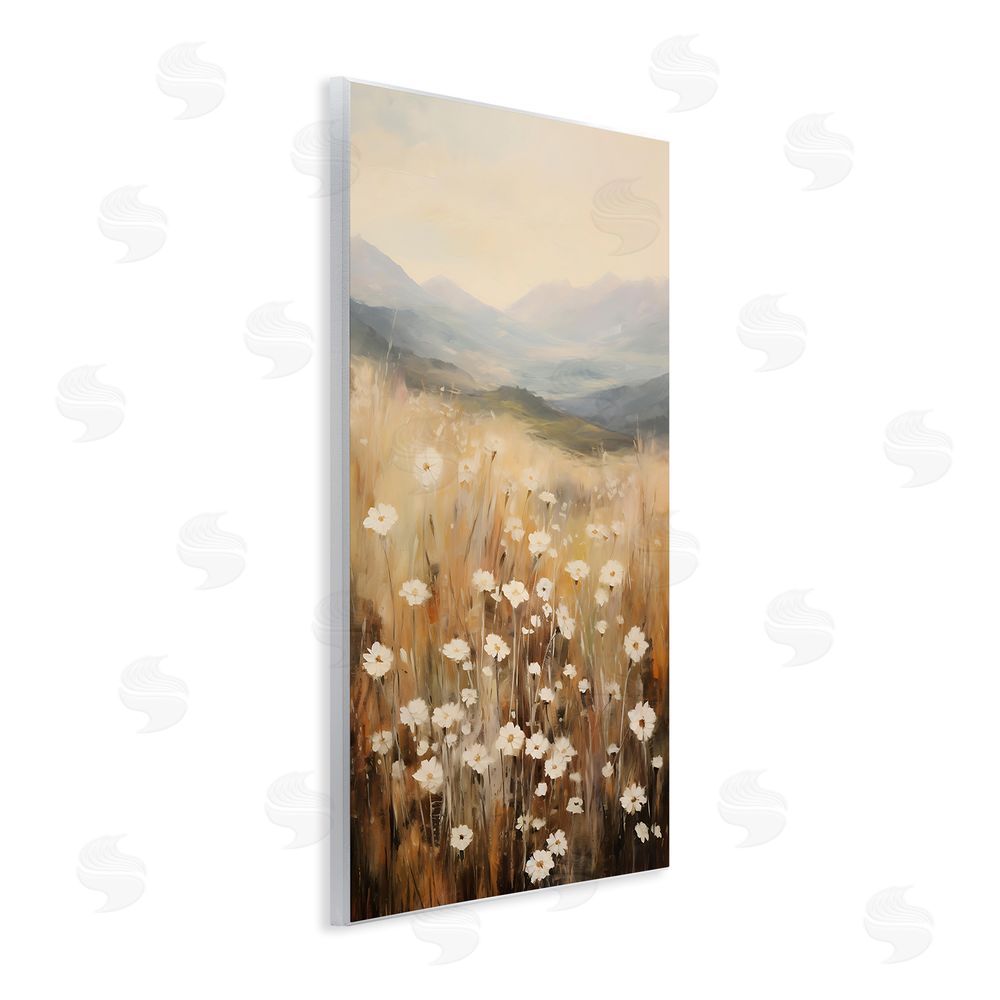Petal Prints Design Mountain Valley Meadow Wall Plaque Art Print