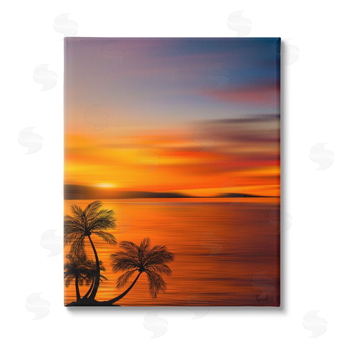 Renel Peters Pleasant View Sunset  Stretched Canvas Wall Art Print