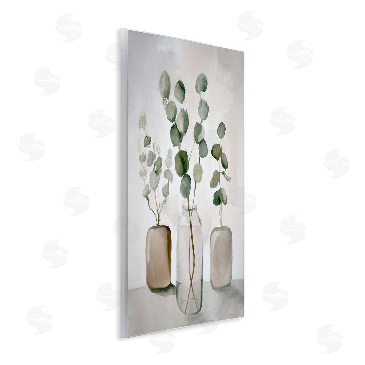 Eucalyptus Still Life Wood Plaque Wall Art, Home Decor by Ramona Murdock
