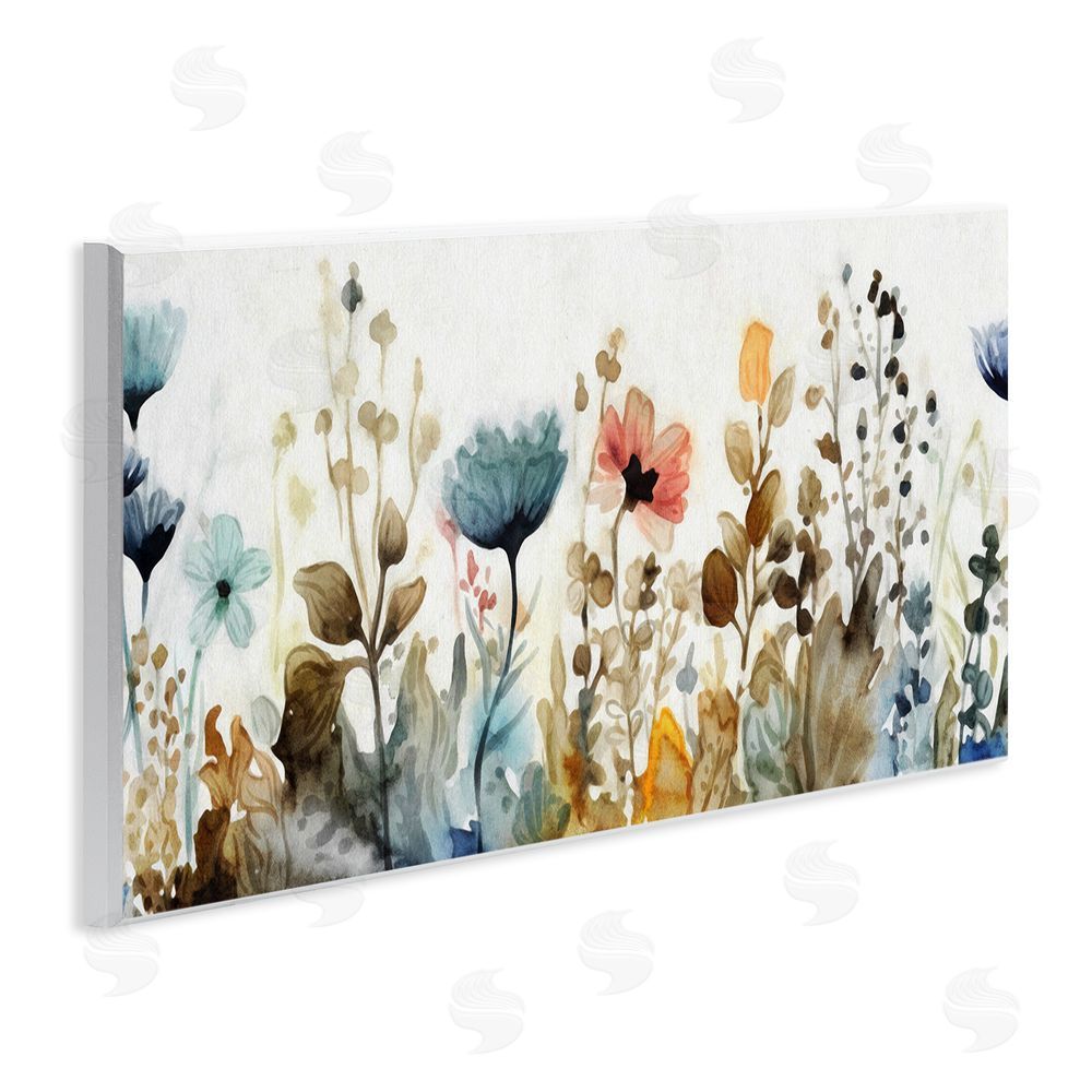 Ziwei Li Earth Tones Garden Blooms Wall Plaque Art Print