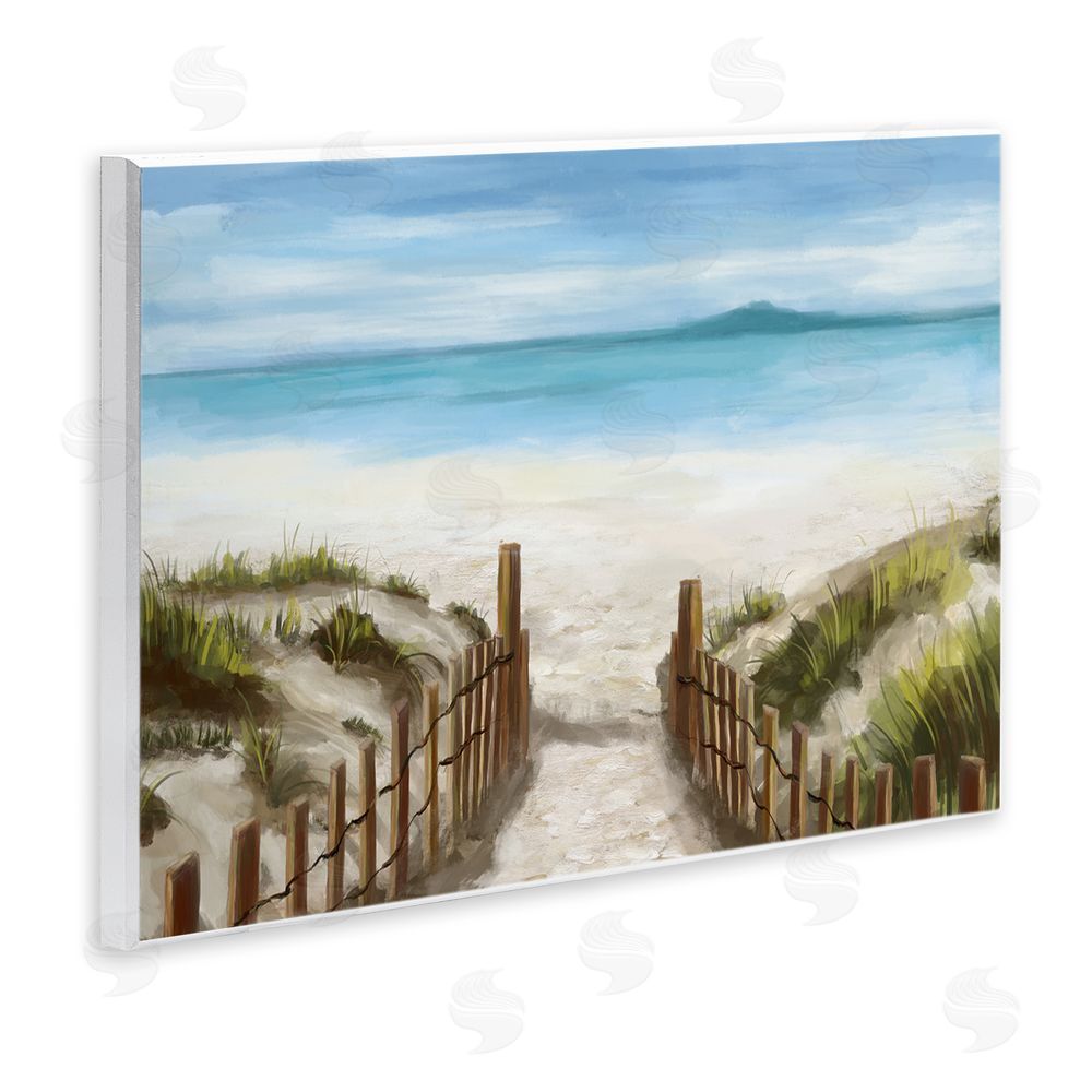 Carson Lyons Beach Pathway to Shore Wall Plaque Art Print