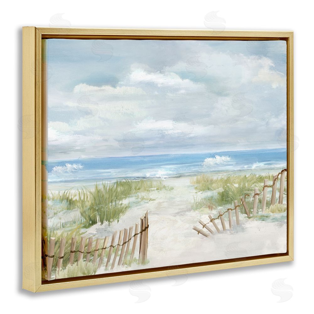 Carson Lyons On The Island Landscape Gold Floating Frame Canvas Wall Art Print