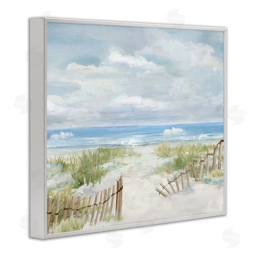 Carson Lyons On The Island Landscape White Framed Giclee Wall Art Print