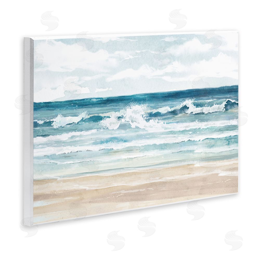 Carson Lyons On The Shore Beach Waves Wall Plaque Art Print