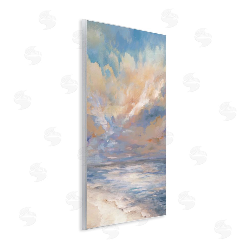 Carson Lyons Abstract Sunset Shoreline Wall Plaque Art Print