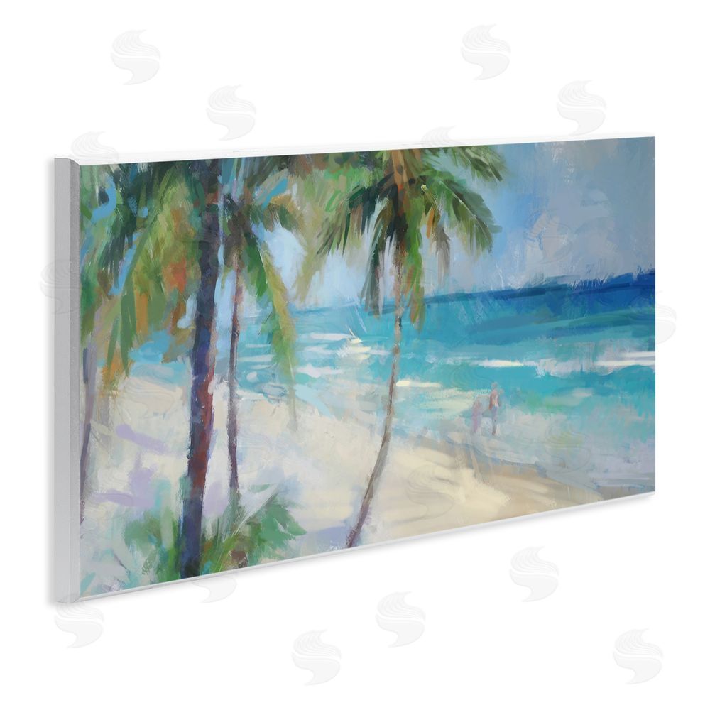 Ziwei Li Tropical Sea Waves Scene Wall Plaque Art Print