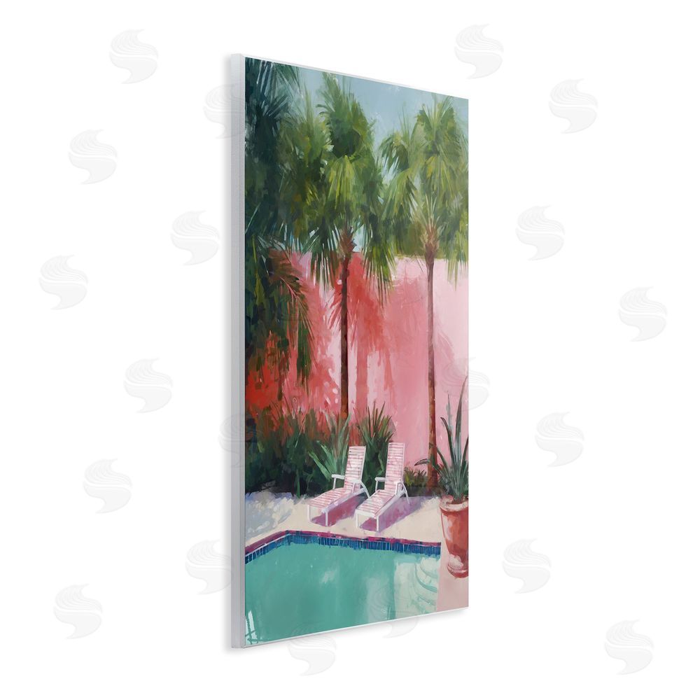Ziwei Li Tropical Summer Pool Wall Plaque Art Print