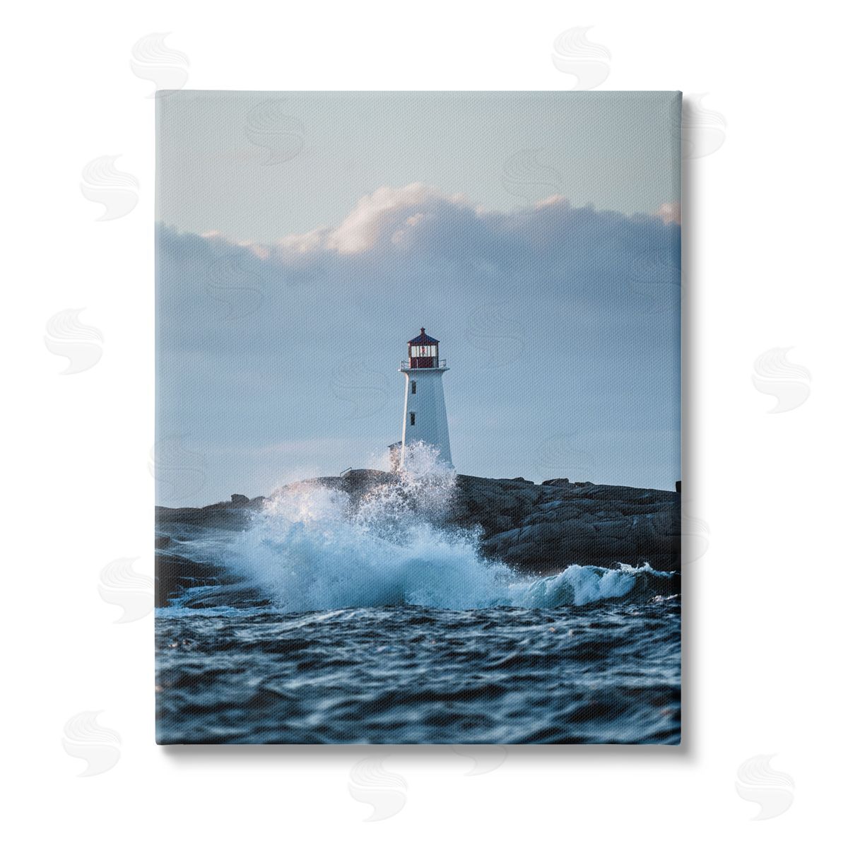Jared Kreiss Rough Sea Waves Photography Stretched Canvas Wall Art Print