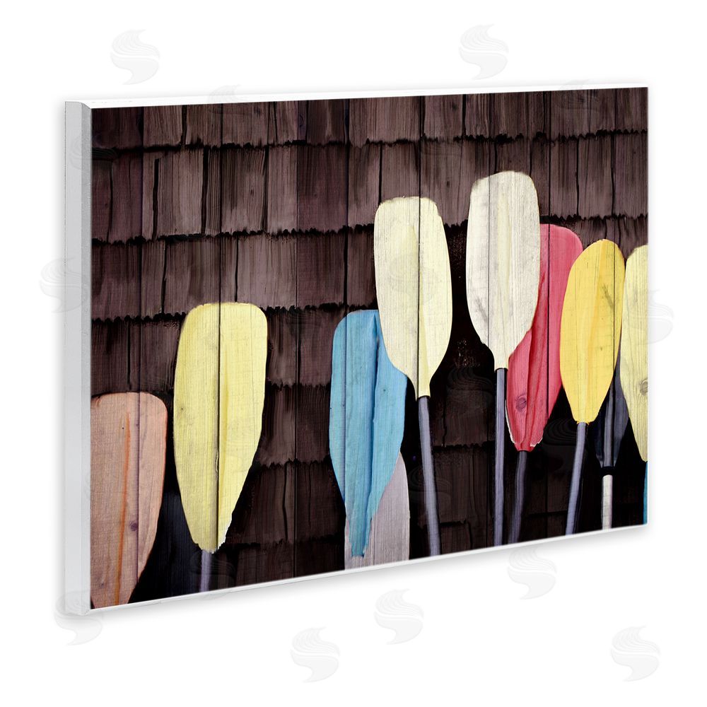 Kim Allen Rustic Boat Oars Wall Plaque Art Print