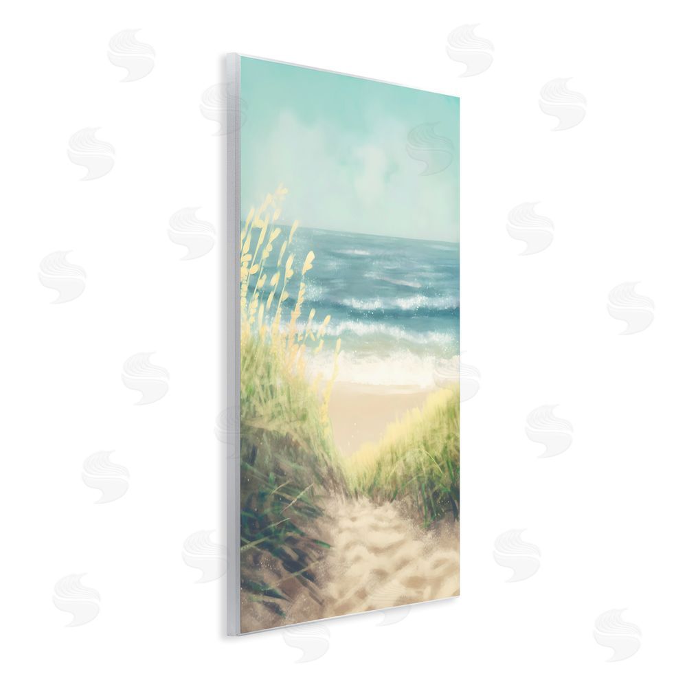 Petal Prints Design Subtle Beach Reeds Wall Plaque Art Print