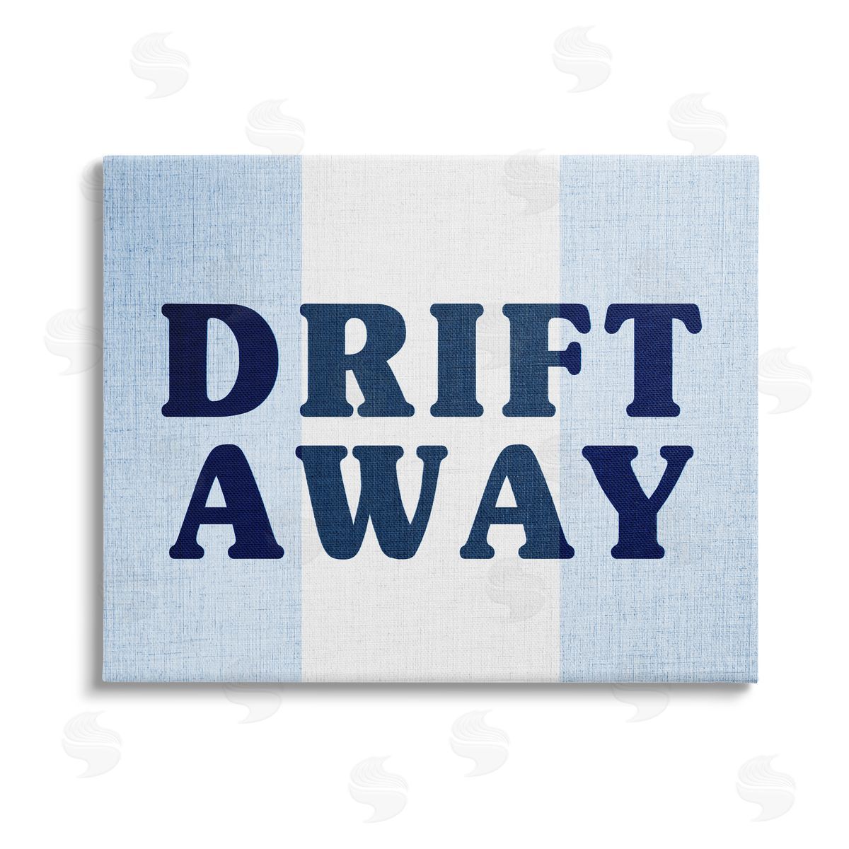 Stupell Studio Drift Away on Stripes Stretched Canvas Wall Art Print