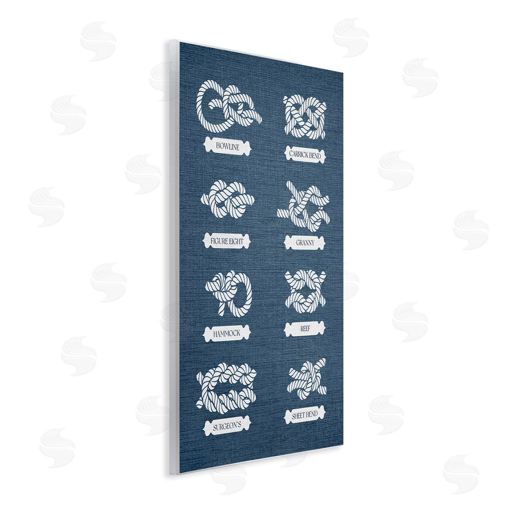 Stupell Studio Maritime Rope Knots Wall Plaque Art Print