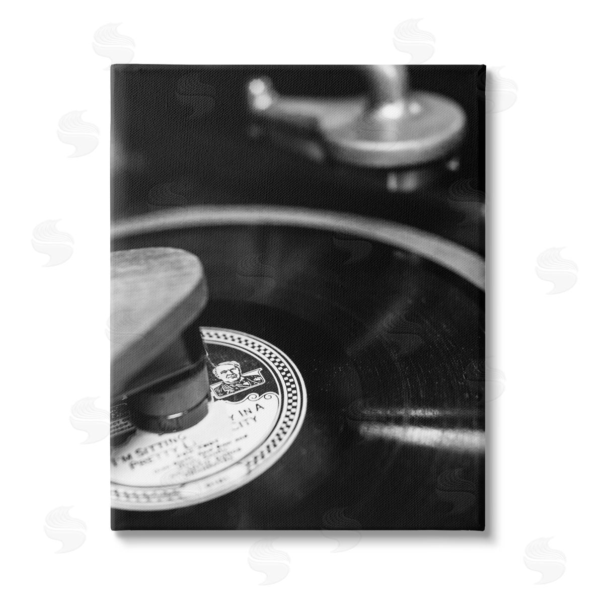 Danita Delimont Vintage Vinyl Record Stretched Canvas Wall Art Print