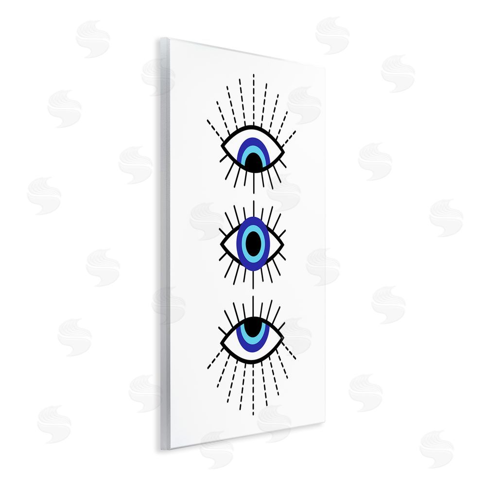Martina Pavlova Three Evil Eyes Pattern Wall Plaque Art Print