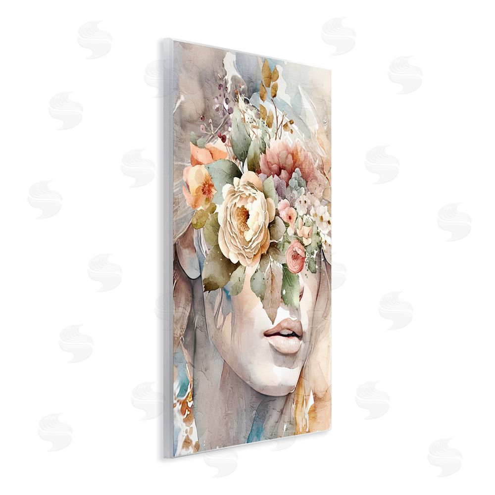 Kim Allen Female Floral Abstraction Wall Plaque Art Print
