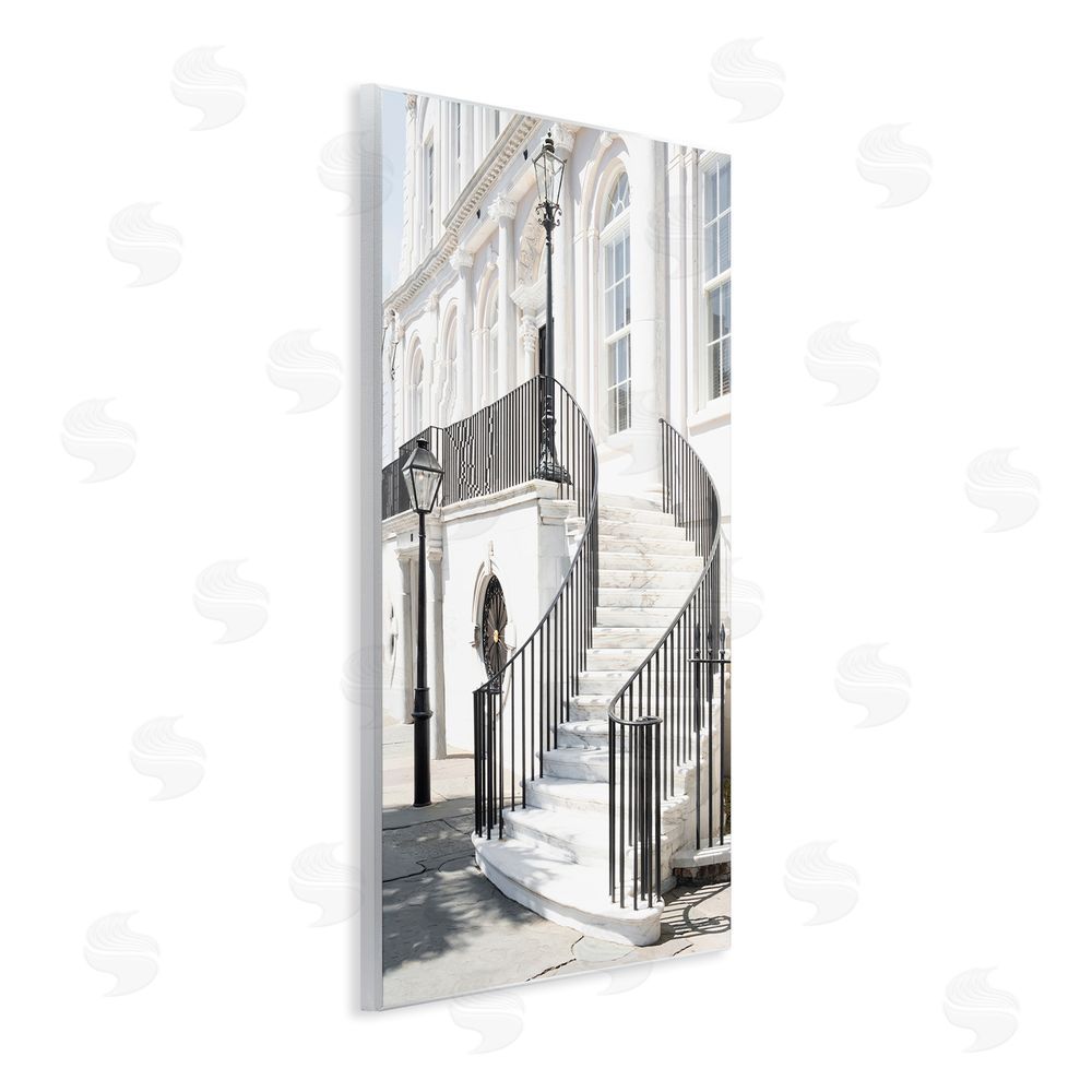 Ramona Murdock White Staircase Architecture Wall Plaque Art Print