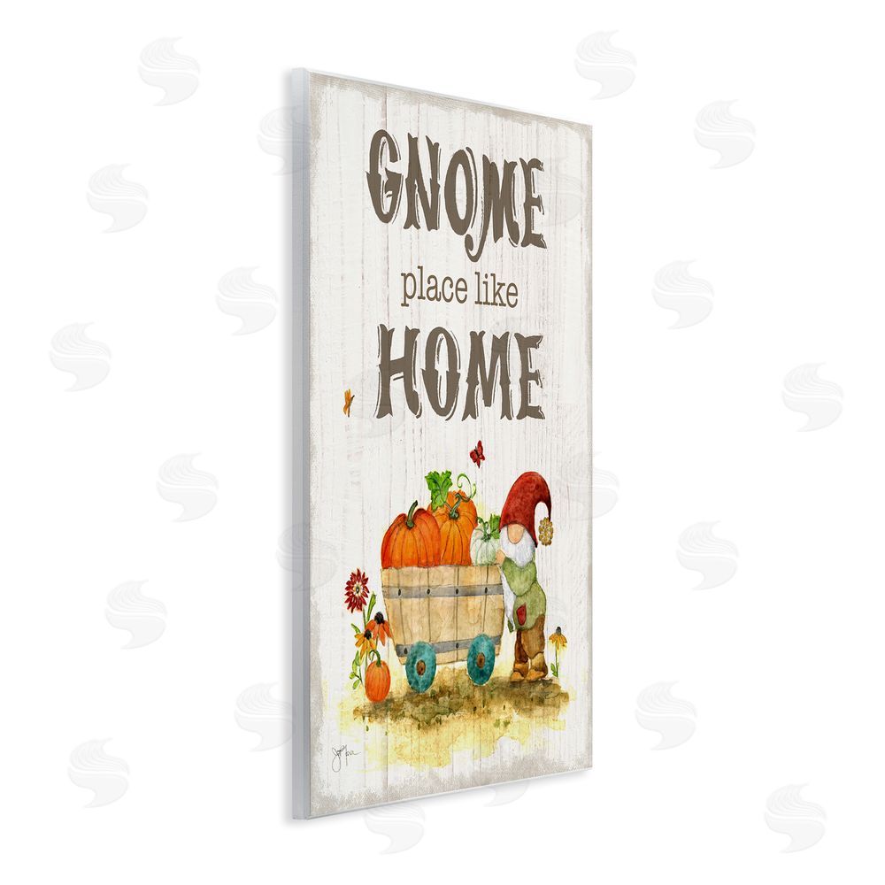 Janet Tava Gnome Pun Garden Harvest Wall Plaque Art Print
