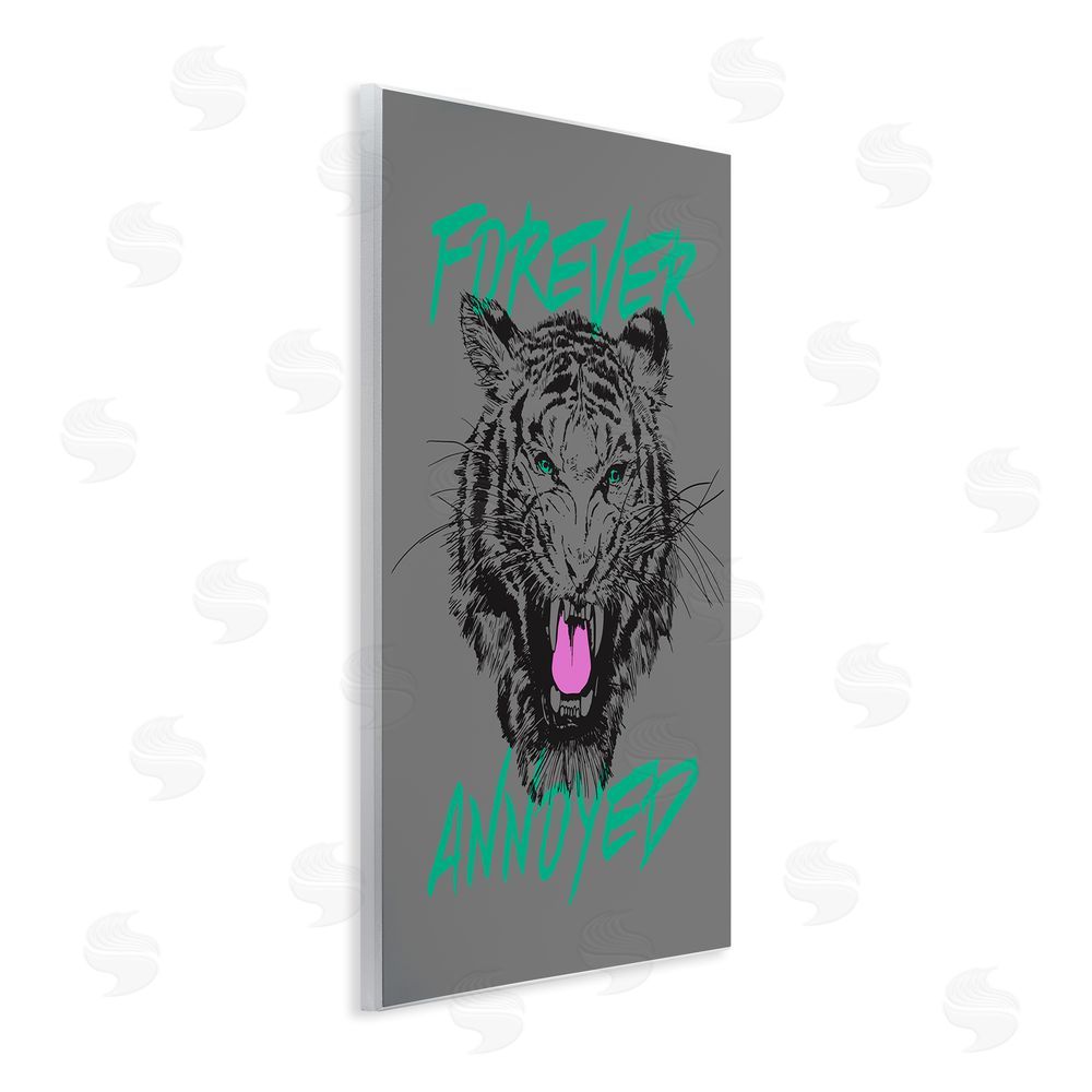 House of Lulu Forever Annoyed Tiger Wall Plaque Art Print