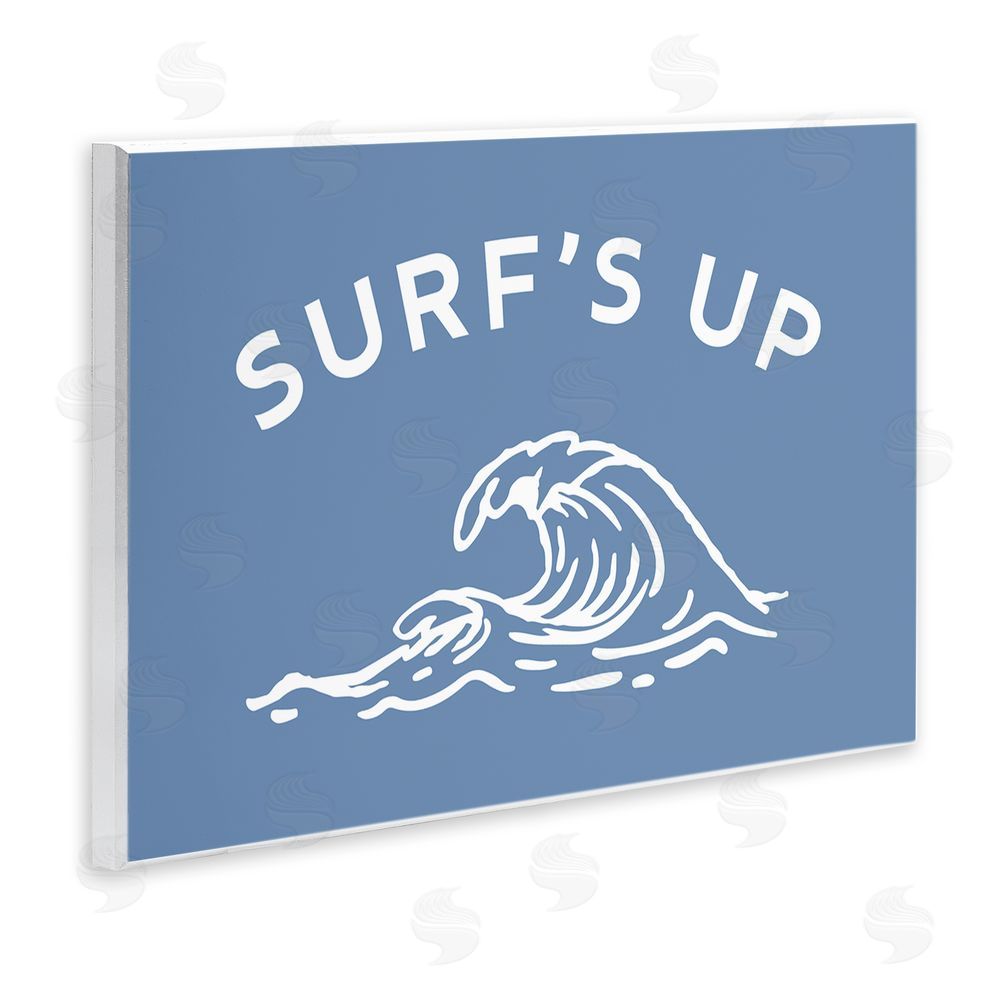Stupell Studio Surf's Up on Blue Wall Plaque Art Print