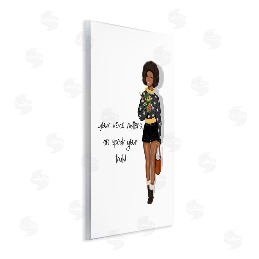 Saba Rauf Speak Your Truth Phrase Wall Plaque Art Print