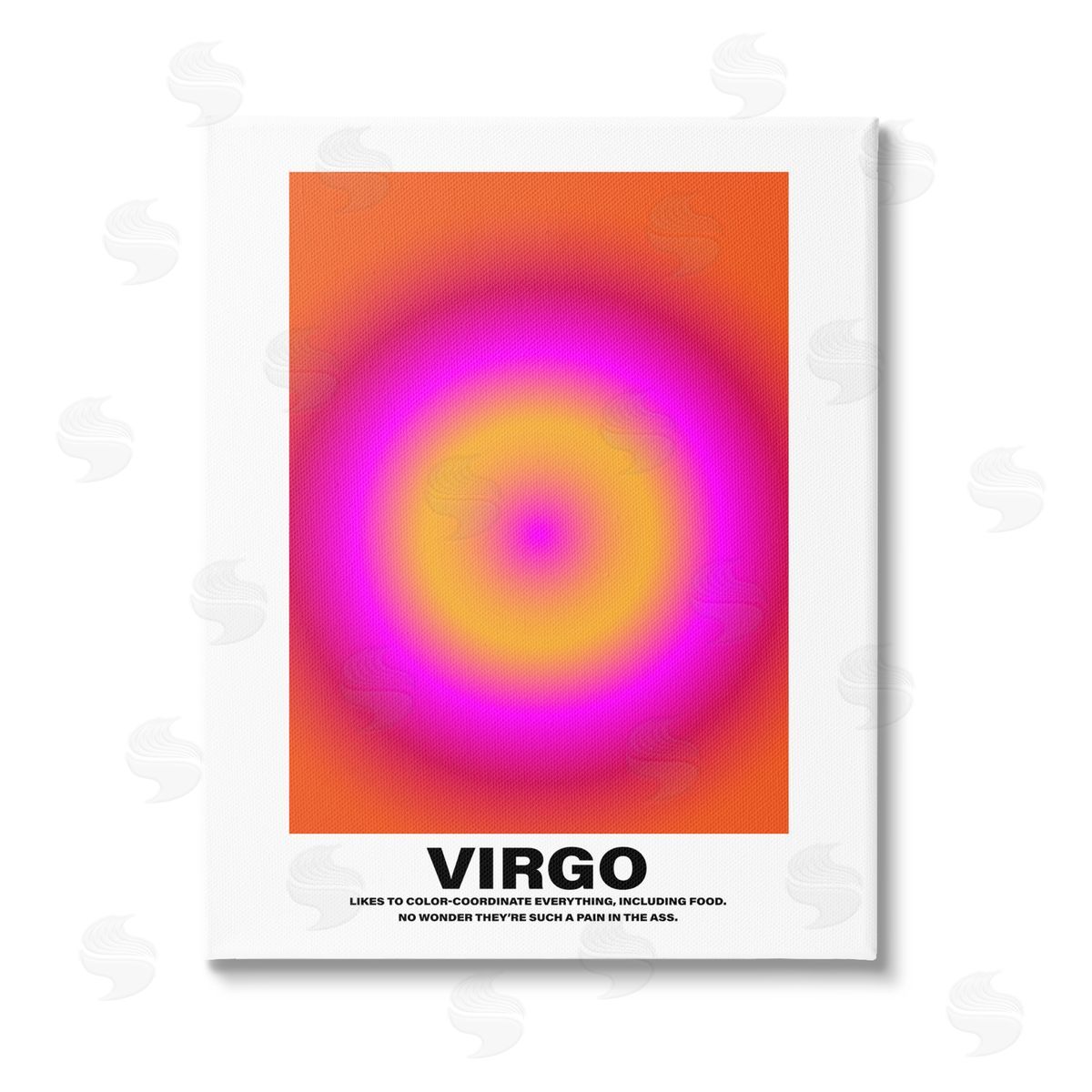 House of Lulu Funny Virgo Astrology Stretched Canvas Wall Art Print