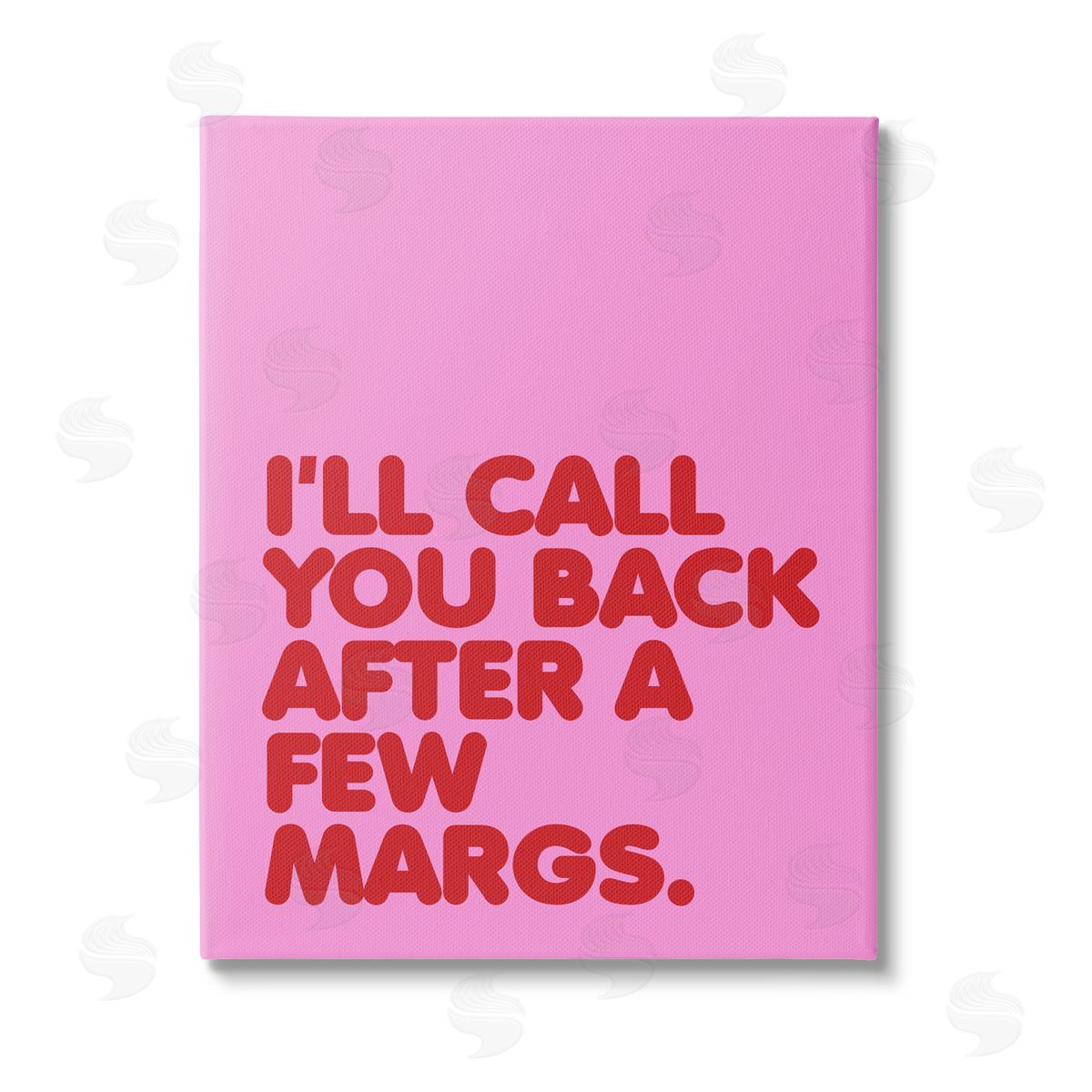 House of Lulu Call You Back Funny Phrase Stretched Canvas Wall Art Print