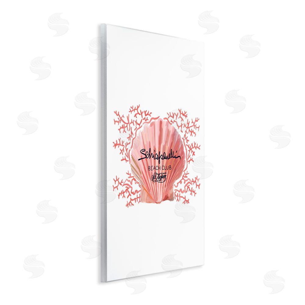 Amelia Noyes Pink Beach Club Shell Wall Plaque Art Print
