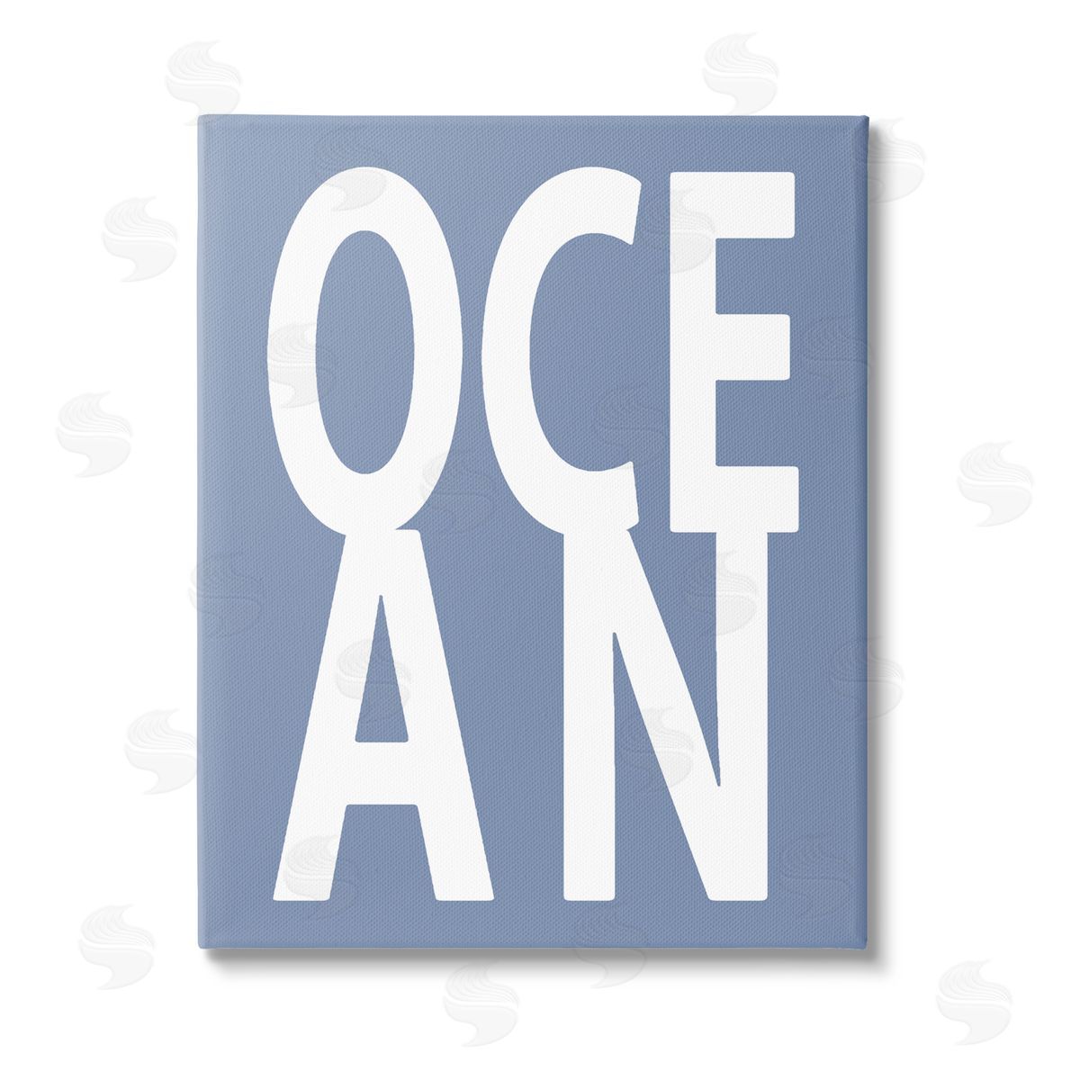 Jamie MacDowell Nautical Ocean Text Stretched Canvas Wall Art Print