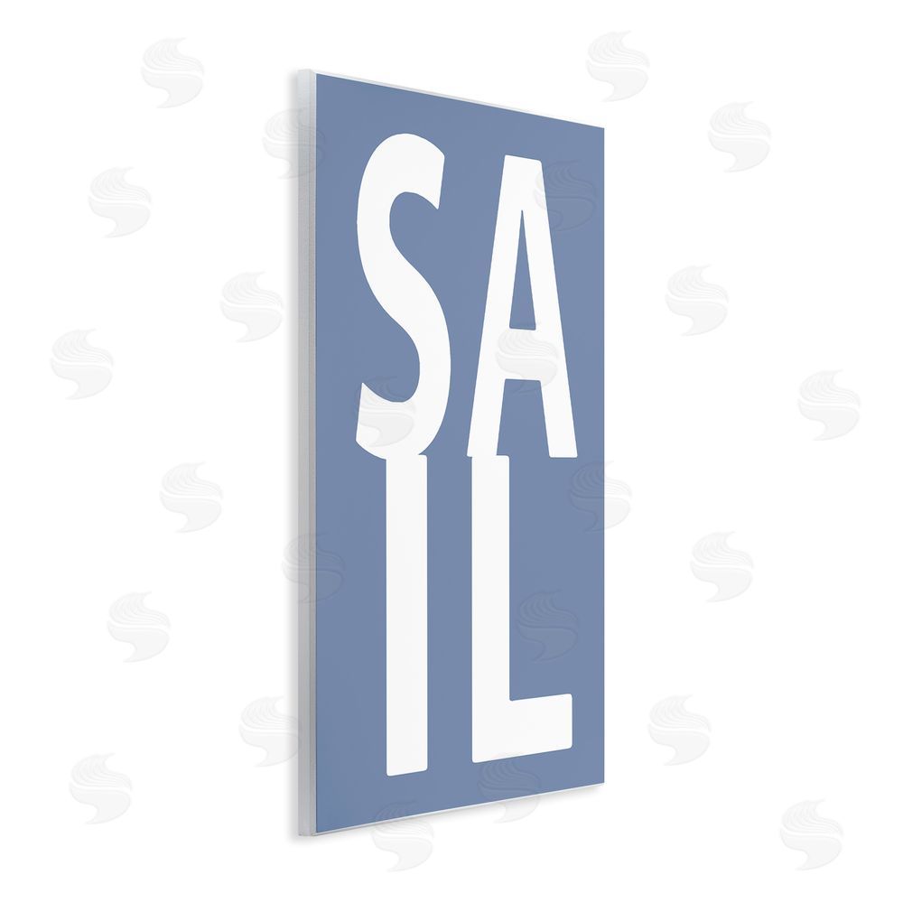 Jamie MacDowell Nautical Sail Text Wall Plaque Art Print