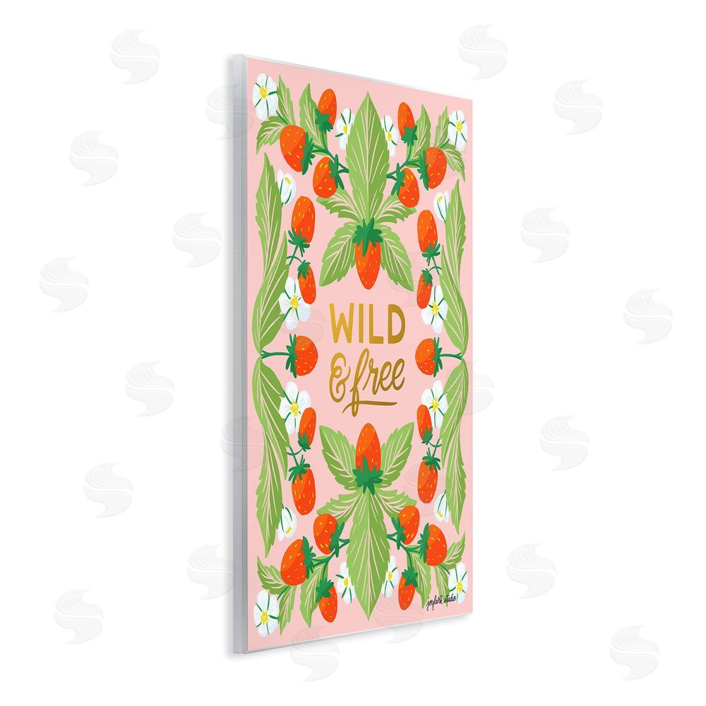 Joylark Studio Wild & Free Strawberries Wall Plaque Art Print