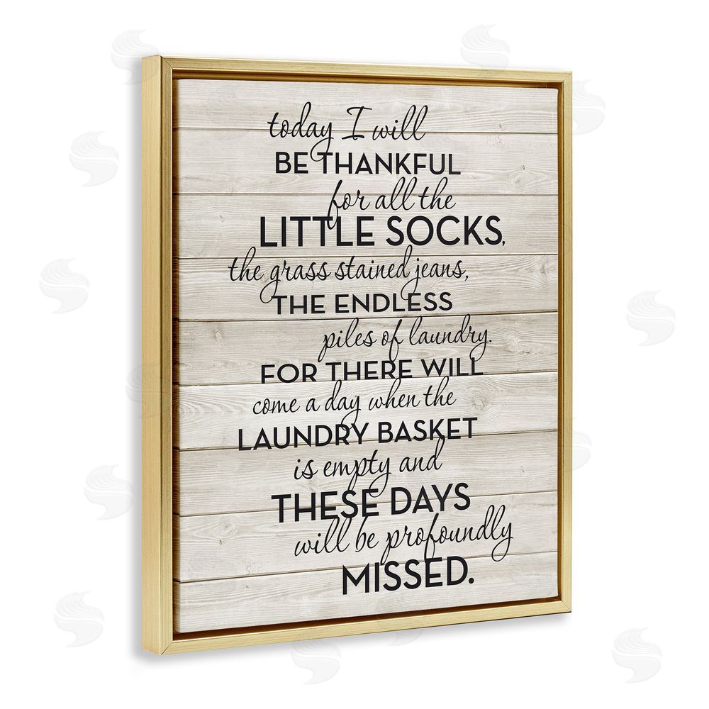 Lettered and Lined Rustic Parenting Phrase Gold Floating Frame Canvas Wall Art Print