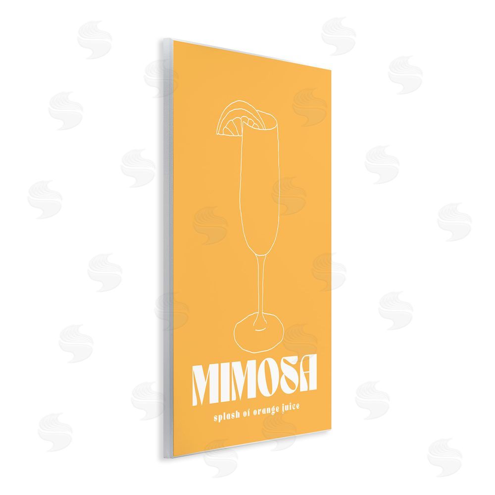 House of Lulu Mimosa Splash of OJ Wall Plaque Art Print