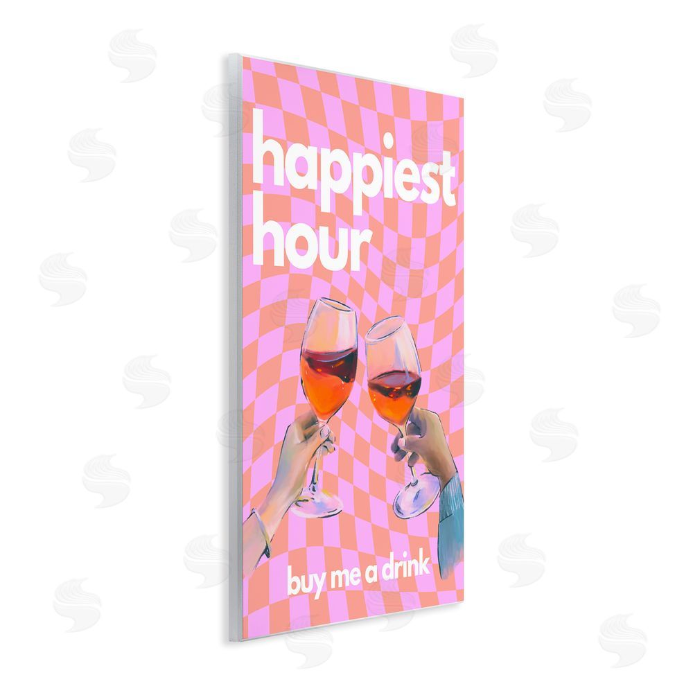 House of Lulu Groovy Happiest Hour Wall Plaque Art Print