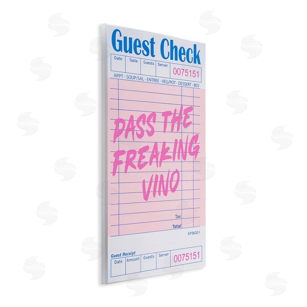 House of Lulu Vintage Pass the Vino Wall Plaque Art Print