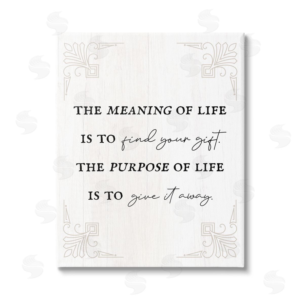 Stupell Studio Find Your Gift Phrase Stretched Canvas Wall Art Print