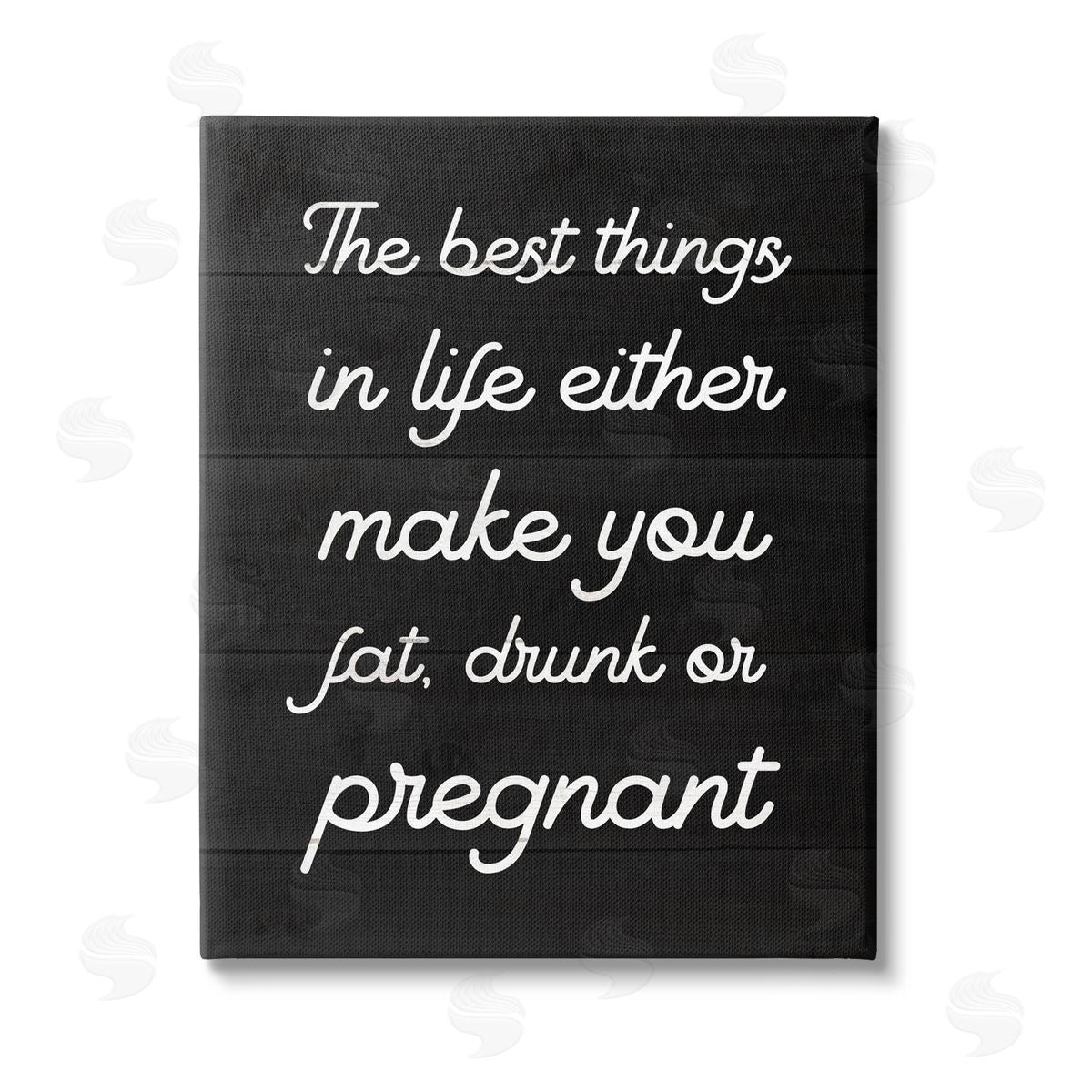 Stupell Studio Funny Best Things In Life Stretched Canvas Wall Art Print