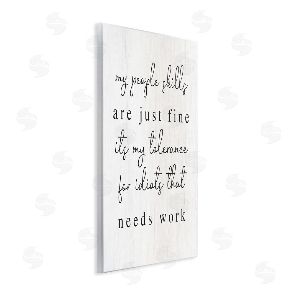 Stupell Studio Sassy People Skills Phrase Wall Plaque Art Print