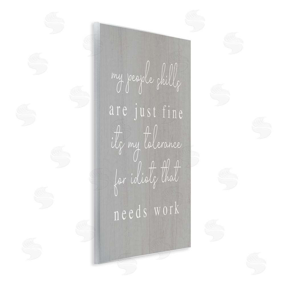 Stupell Studio People Skills Sassy Saying Wall Plaque Art Print