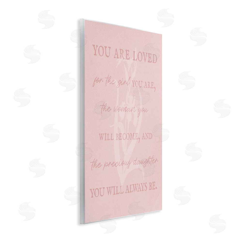 Stupell Studio Daughter You Are Loved Wall Plaque Art Print